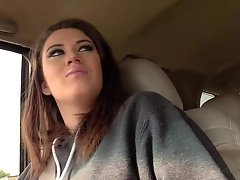 Miranda getting to suck his cock in the car